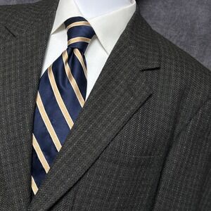 Vintage Bill Blass Sport Coat 44R Green Check Plaid Tweed Blazer Jacket USA Made